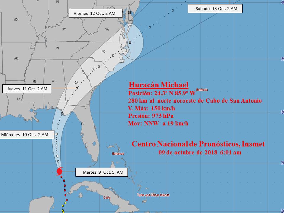 1009 Cono del Huracán Michael