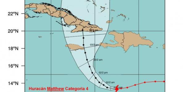 huracan trayectoria port