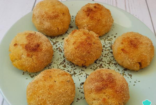 Bolitas de arroz al horno