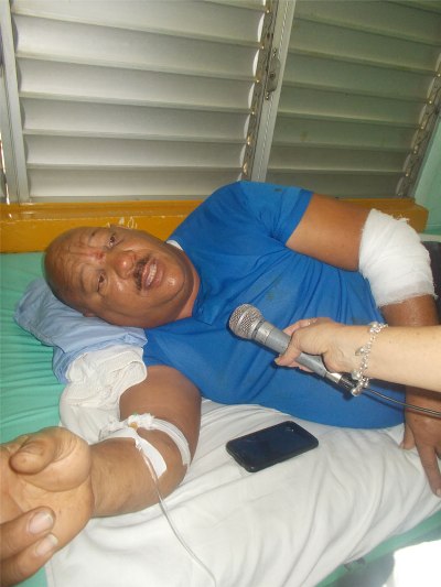 Humberto Vladimir López, chofer del ómnibus, elogió la rapidez y eficacia con que actuó el sistema de emergencia después del accidente.