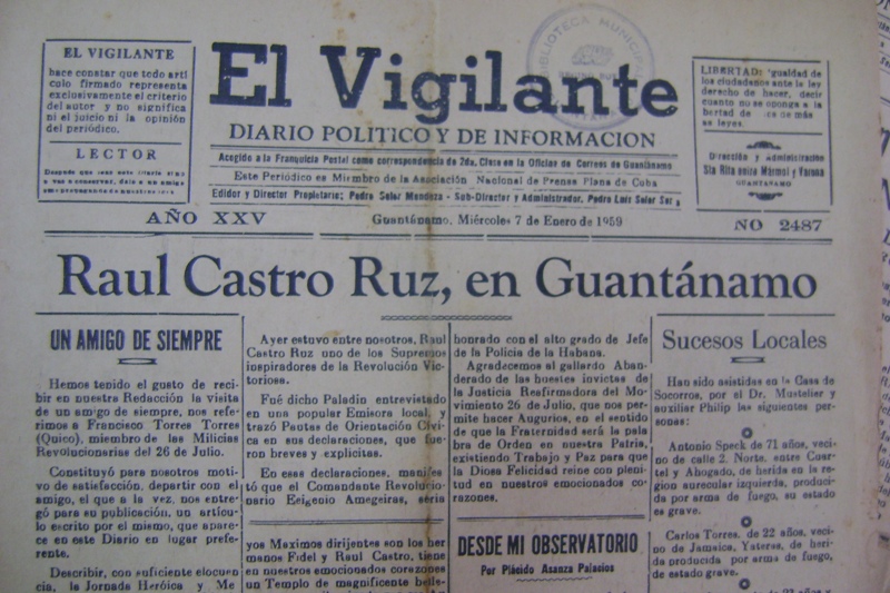 Foto 2. Reflejo de la visita en la prensa local
