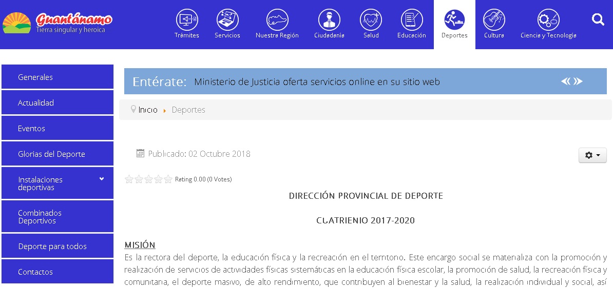 portal del ciudadano deportes