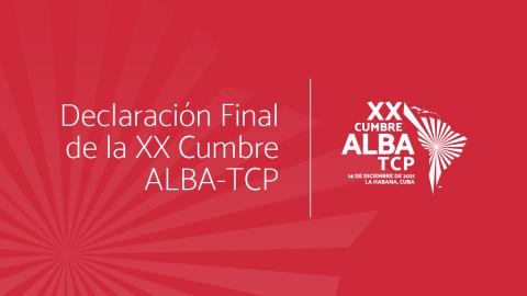 ALBA2021 Declaración Final Mesa de trabajo 1