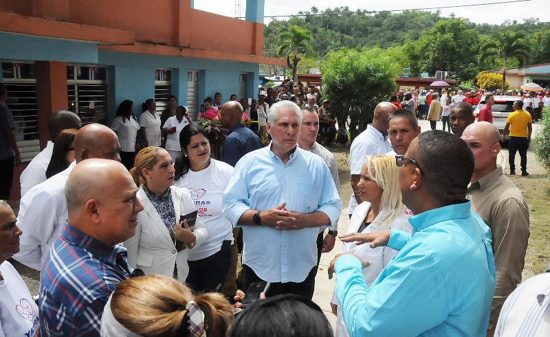 Diaz canel en Yateras mayo 2024