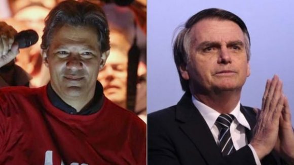 Fernando Haddad Jair Bolsonaro Brasil 580x327