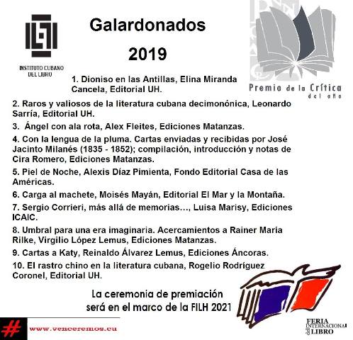 Info OK Premio de la crítica 2019