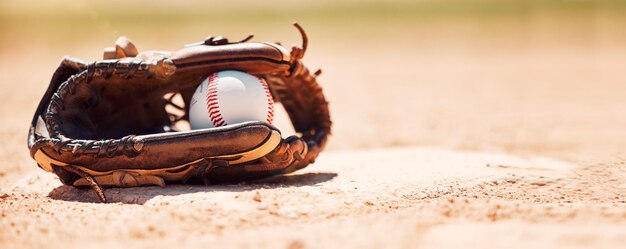 softbol guante pelota