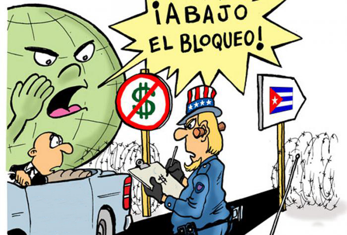 Bloqueo caricarura Granma