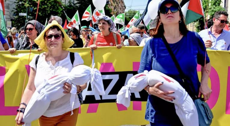 manifestacion pro gaza