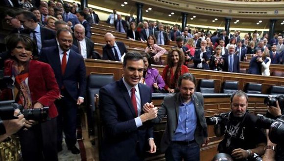 PSOE Unidas Podemos coalicion democracia 580x330