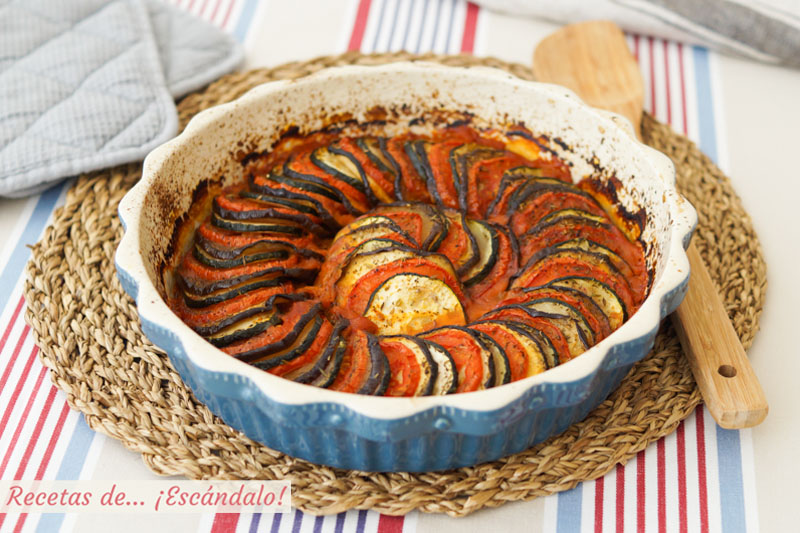 Ratatouille la receta de la pelicula. Deliciosas verduras al horno