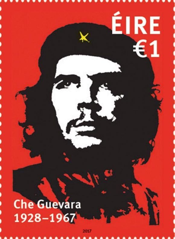 Sello postal en homenaje al Che en Irlanda 580x790