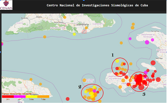 Sismicidad sureste haiti Cenais enero22