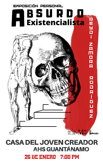 Cartel con fecha y hora