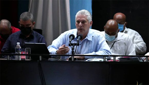 diaz canel asamblea PCC VClara mar22 580x330