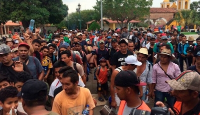 caravana de migrantes mex