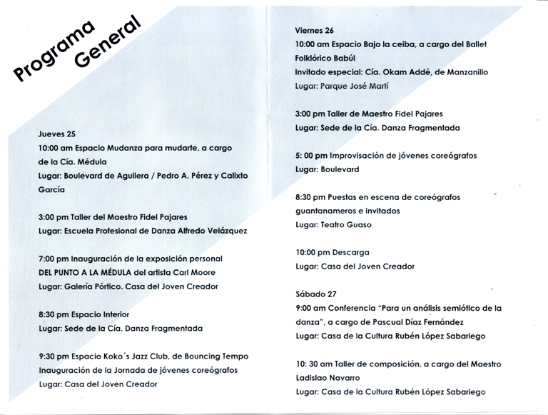 encuentro coreografos programa