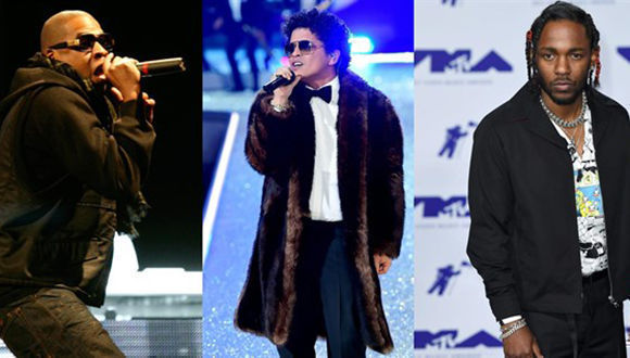 jay Z Bruno Mars y Kendrick Lamar lideran las nominaciones a los Premios Grammy 1