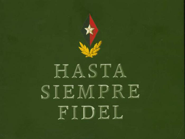 libro hasta siempre comandante