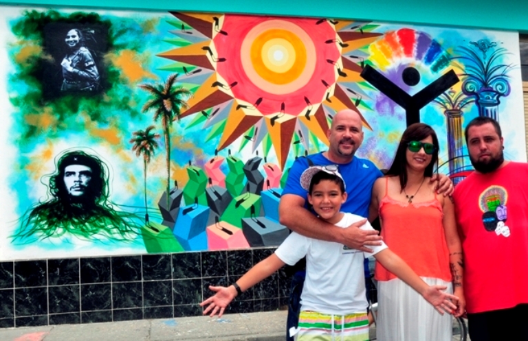 mural emilio giró carlos rafael brasileños