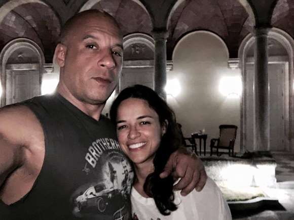 Vin-Diesel en la habana Michelle Rodriguez