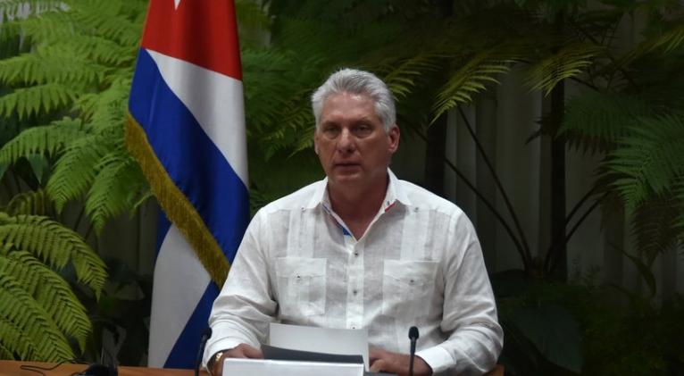 diaz canel en foro de sao paulo 2020