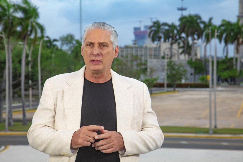 mensaje de diaz Canel