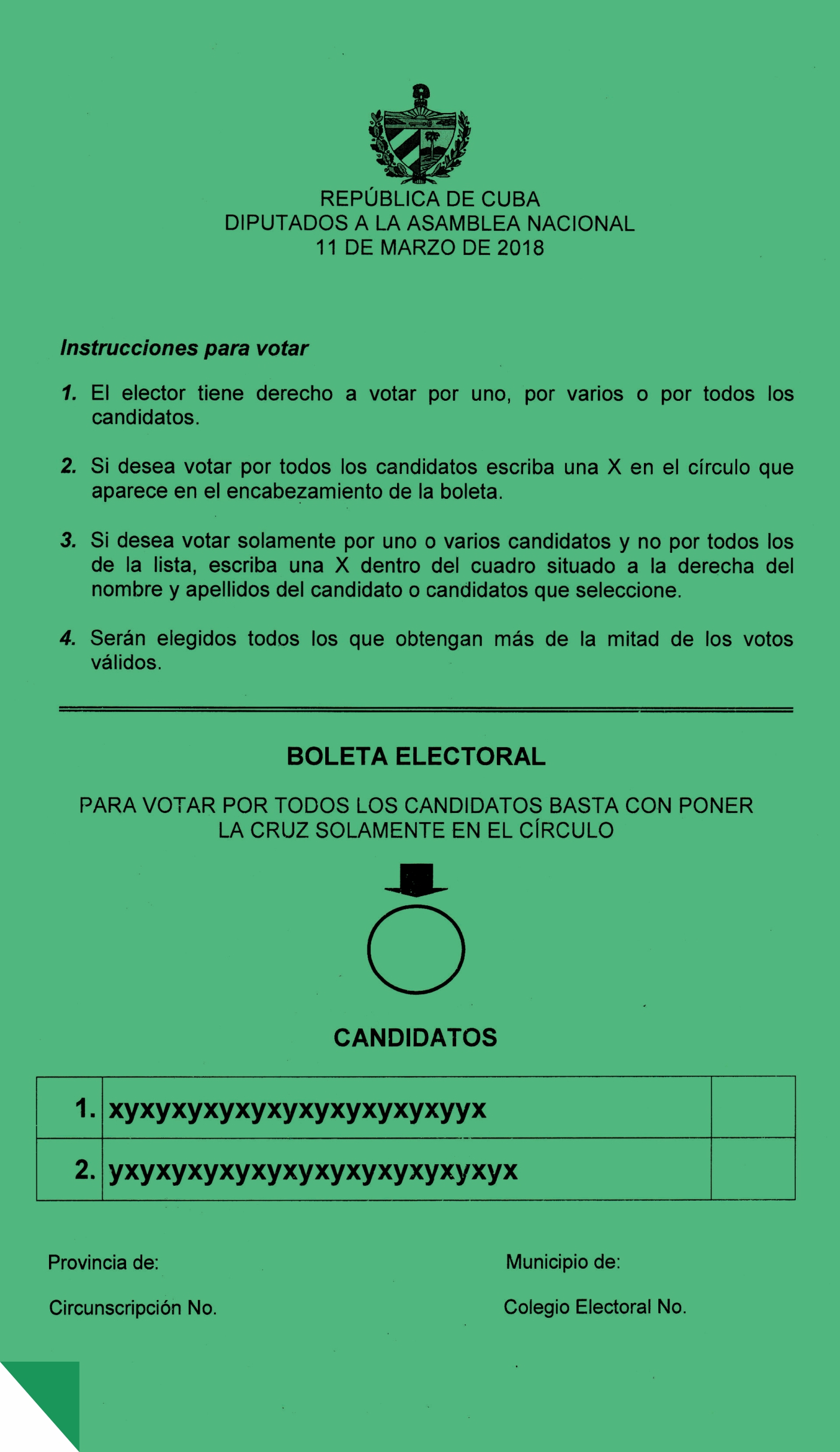 BOLETA verde 3
