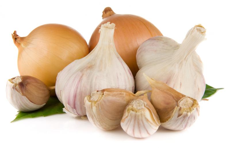 ajo cebollas