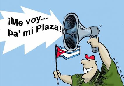 caricatura voy desfile