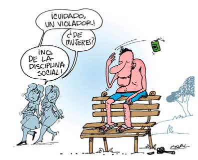 indisciplina social caricatura