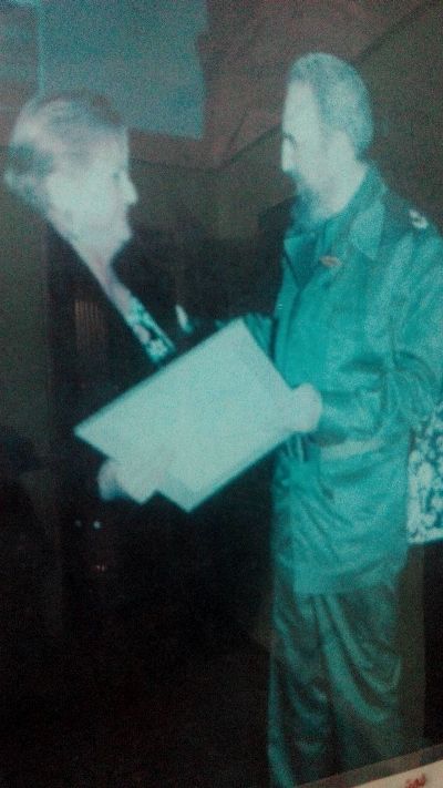 maria miras junto fidel