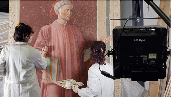 Alighieri retrato restauración