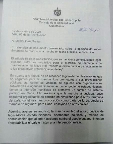 Respuesta marcha en gtmo 1