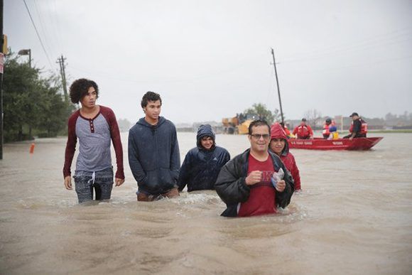 afectados por el huracán Harvey en Texas 580x387
