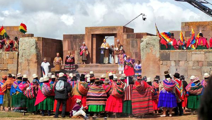evo morales recibe cetro sagrado1