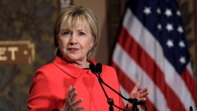 hillary clinton bandera