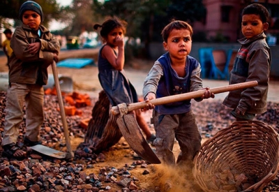 niños trabajando