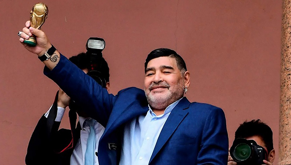 maradona en la casa rosada