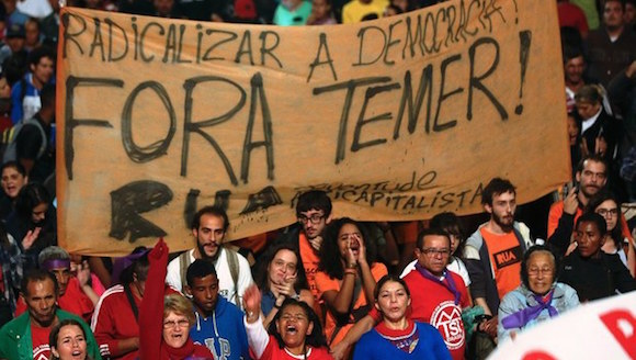 La CUT de Brasil no reconoce a golpistas como gobernantes