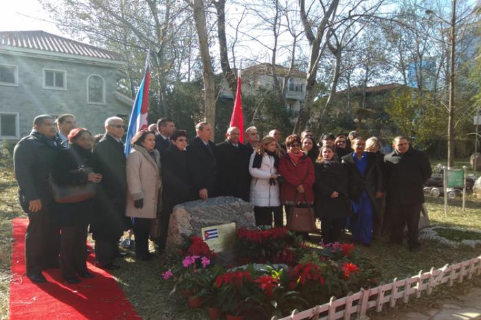 china piedra homenaje fidel
