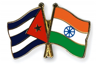 cuba india banderas