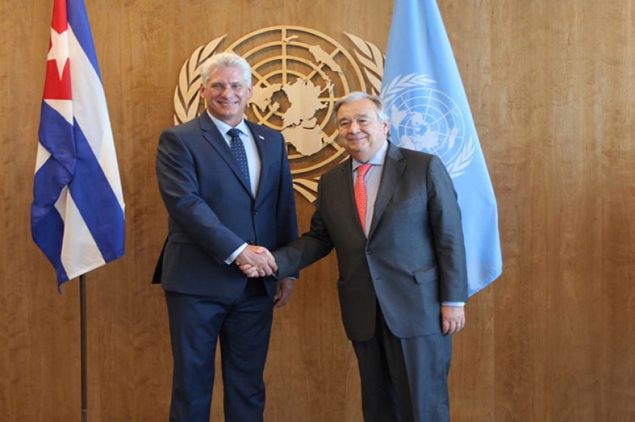 diaz canel antonio guterres