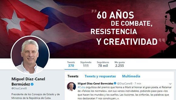 diaz canel felicita retamar