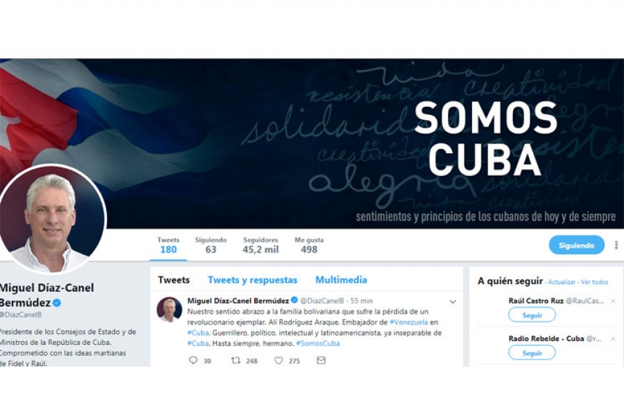 diaz canel lamenta muerte embajador venezuela
