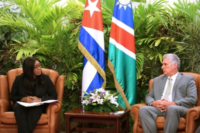 diaz canel primera ministra namibia
