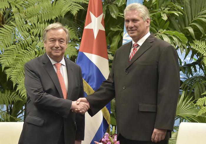 diaz canel secretario onu