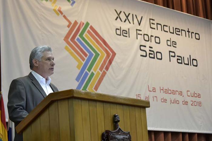 diaz canel foro sao paulo