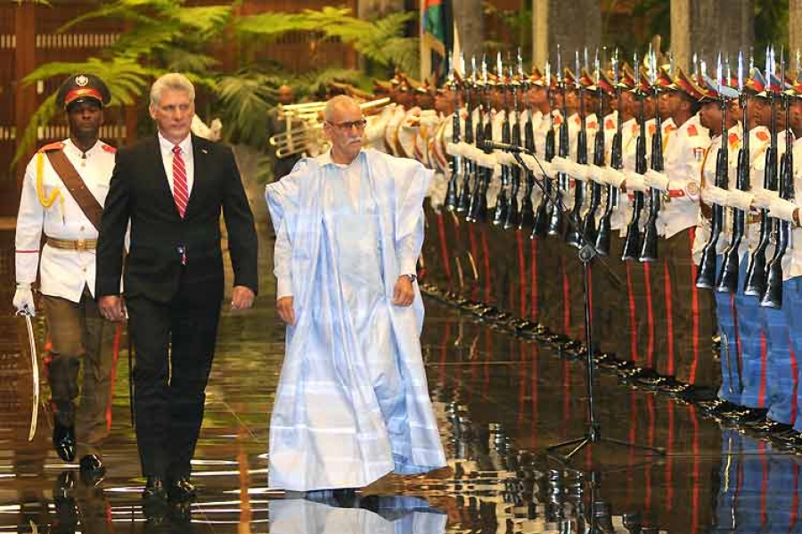 diaz canel presidente saharaui