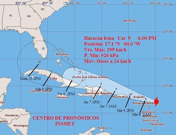 huracan irma trayectoria 580x443
